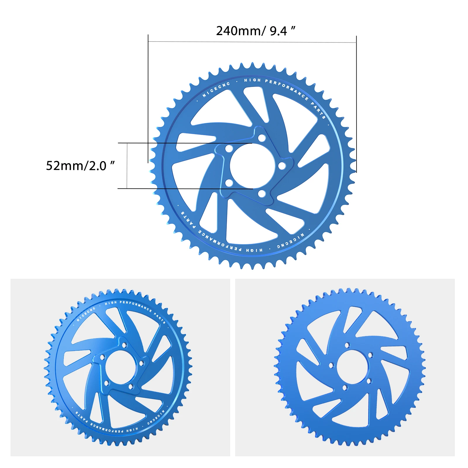 Motorcycle Aluminum 58T Rear Sprocket For Surron light bee X S L1E Segway X160 Segway X260 Sur-ron light bee Sur ron Accessories