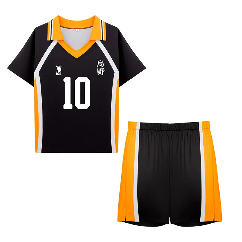 Anime costumi Cosplay Hinata Cos abiti Shoyo camicia sportiva pallavolo ragazzi Karasuno uniforme scolastica Costume di Halloween gioco di ruolo