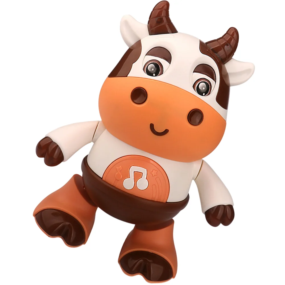 

Magnetic Force Electric Dancing Cow Child Robots Baby Musical Toy Plastic Kids Plaything