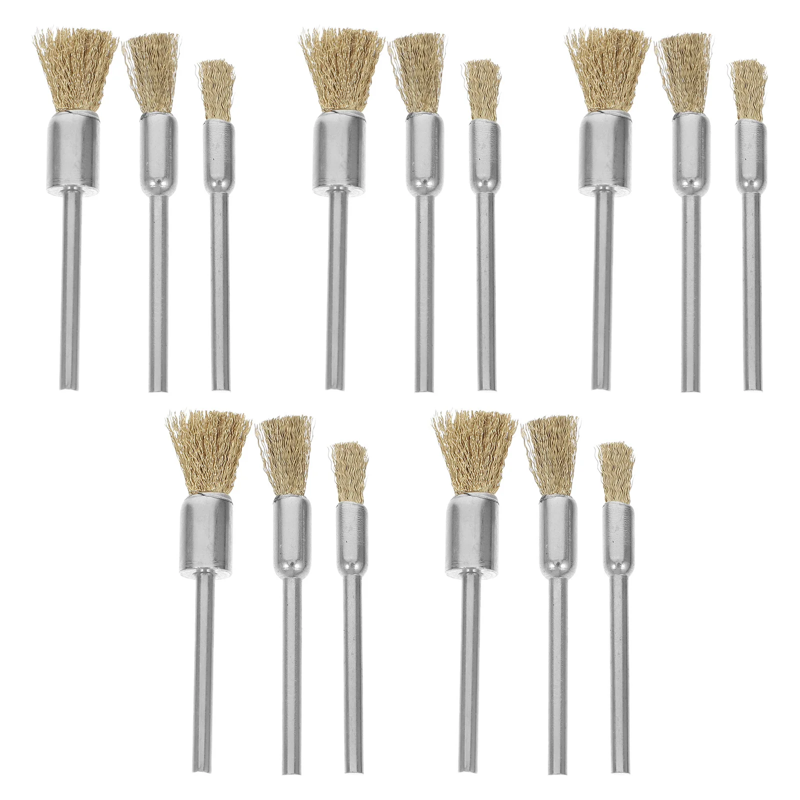 

15 Pcs Copper Wire Brush Sander Orbital Electric 3-inch Grinder Grain Crusher Steel