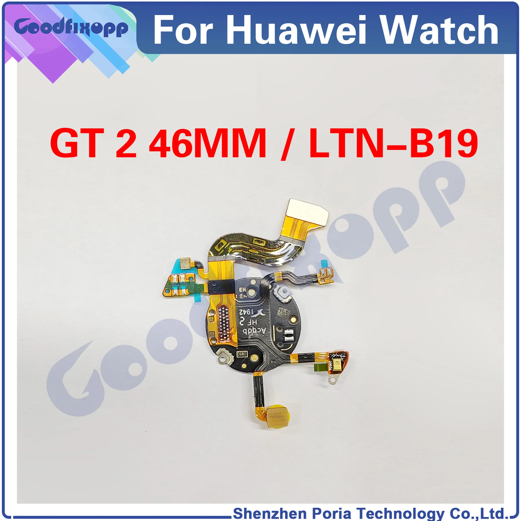 For Huawei Watch GT 2 46MM LTN-B19 GT2 Watch Heart Rate Monitor Sensor Flex Cable Wiring Watch Repair Parts Replacement