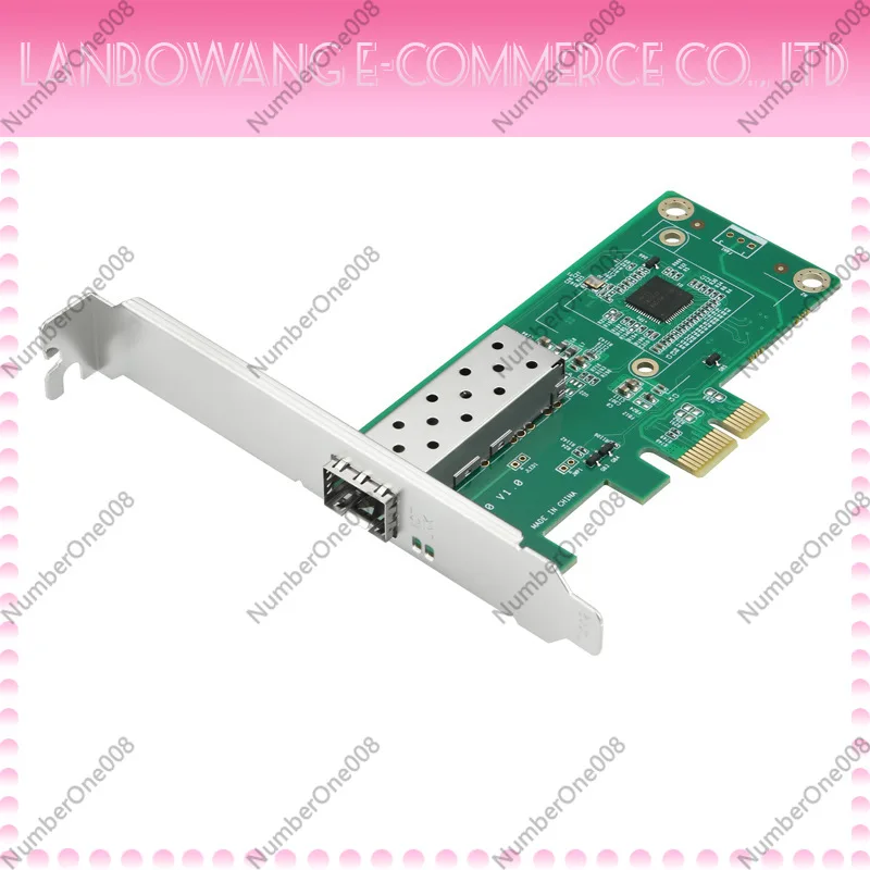 Single Port Gigabit SFP Fiber Network Card PCI-E Server Desktop Wired High Speed Network Adapter for ROS Soft Routing