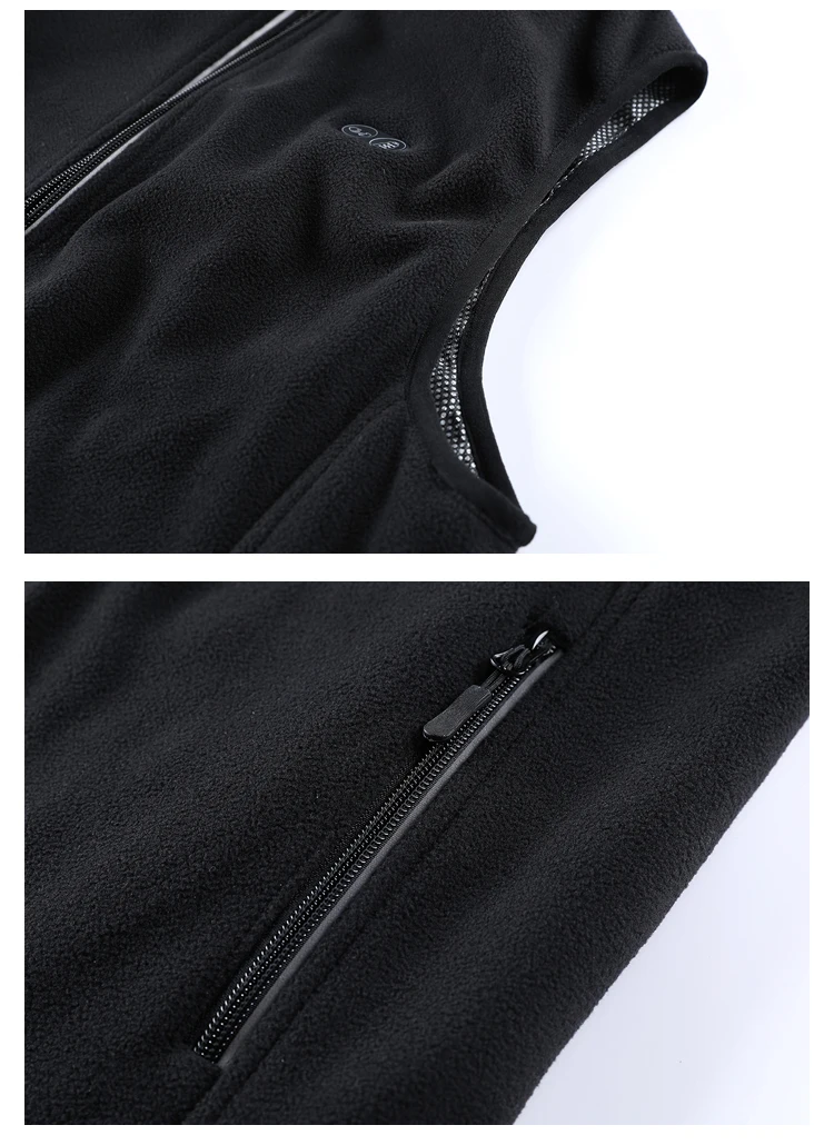 Zone 17 Intelligente Heizweste mit Reißverschluss, Isolierende und Wärmeisolierende Jacke für Outdoor-Aktivitäten, ohne Powerpack. Ca – Detail 17