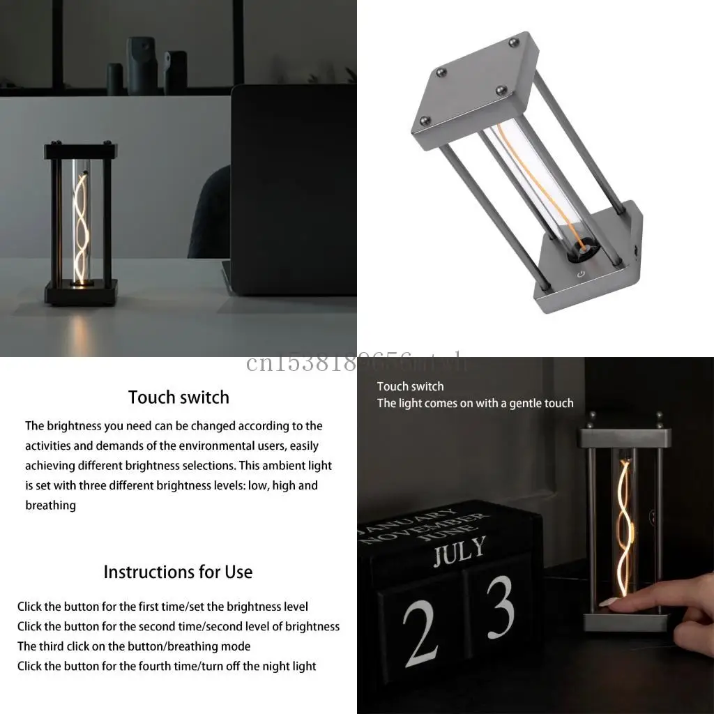 

Touch Sensitive LED Night Light with USB Charging and Adjustable Brightness Dimmable Table Lamps for Youth and Adults B03D
