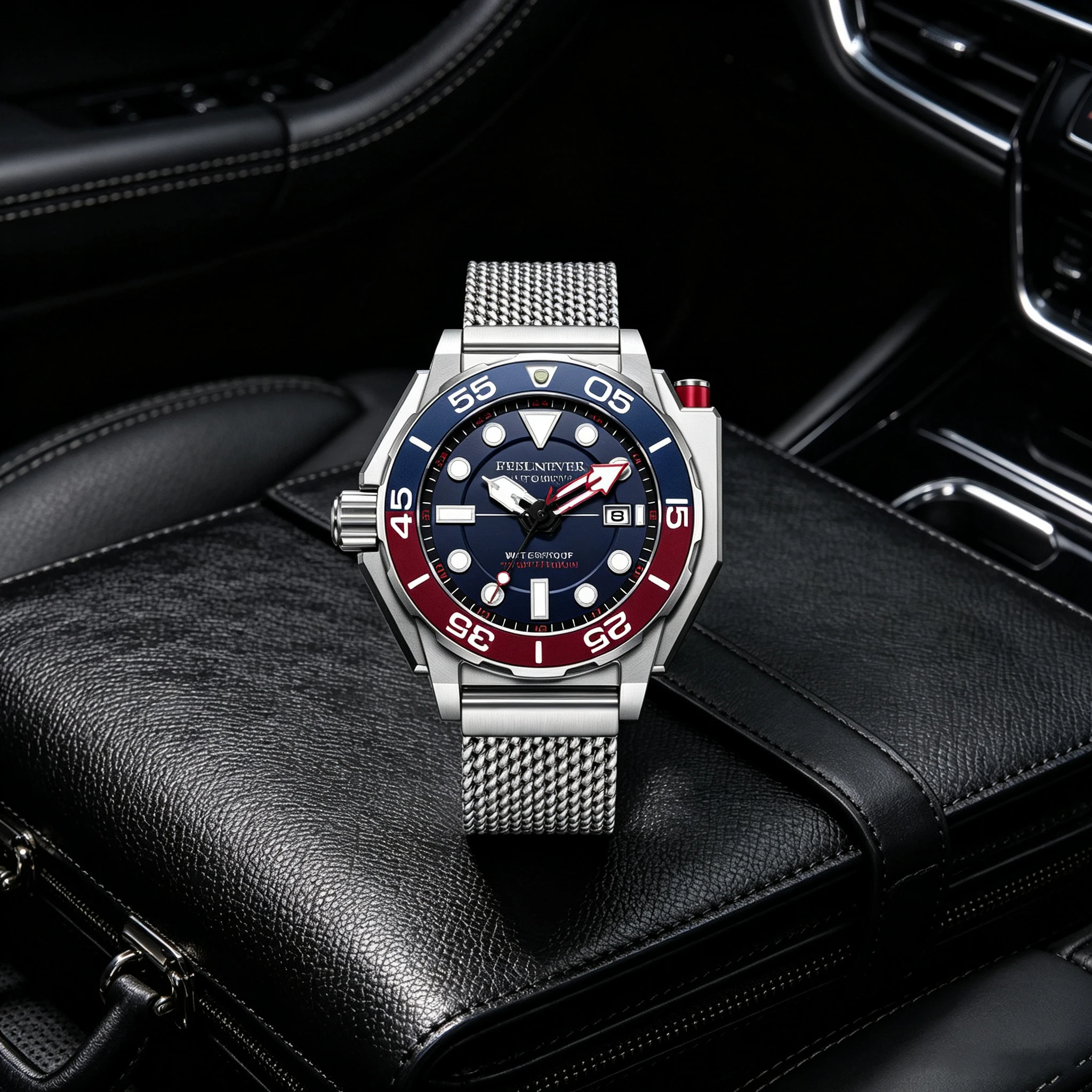 LIGE FeelNever Top-Marke Mechanische Luxusuhr für Herren Sportliche Automatikuhren für Männer Edelstahl Taucheruhr Wasserdichte Herrenuhr