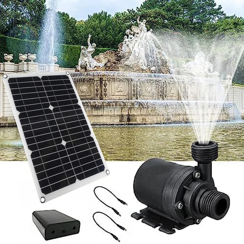 

20W 800L/H DC 12V Solar Brushless Motor Water Pump Submersible Pump Kit For Pond Pool Waterfall Fountains Fish Tank And Aquarium