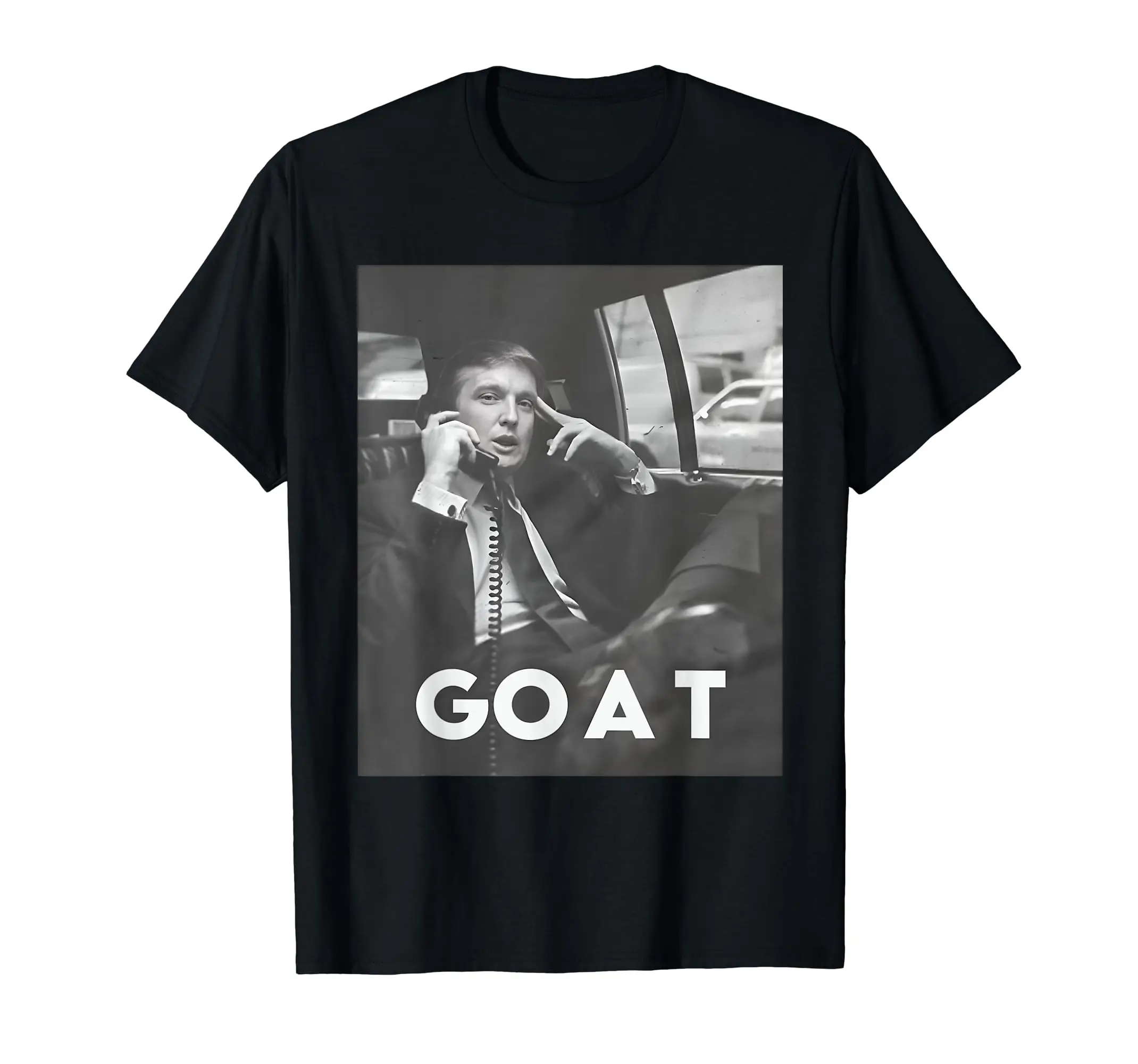 Funny Retro Trump GOAT Middle Finger Felon President 2024 T-Shirt