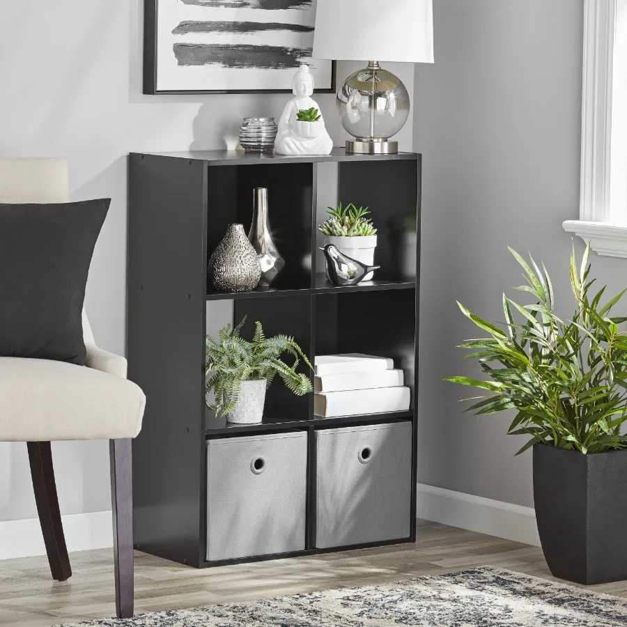 

6 Cube Storage Organizer Black