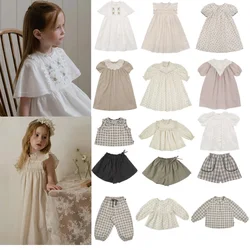 Girls Dress 24 Summer New Printing Fashion Korean Version Of The Children's Dress Cotton Cute Princess Dress Children's Clothing