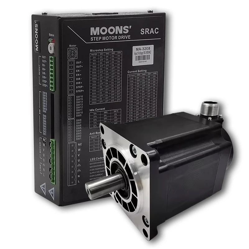 xmsjBig tenant el par trifásico 1,2 grados 130 mm marco 54 motor paso a paso híbrido y kit de controlador paso a paso