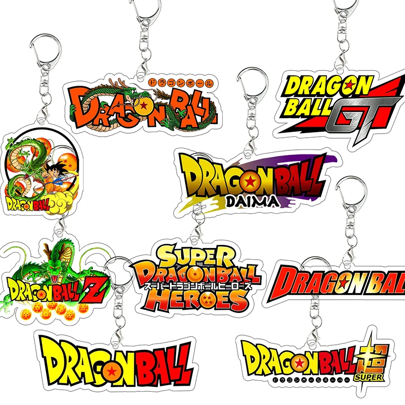 DragonBall Acrylic Keychain Logo Decor Accessories Anime Cartoon Student Keyring Decor Bag Pendant Exquisite Festival Gift