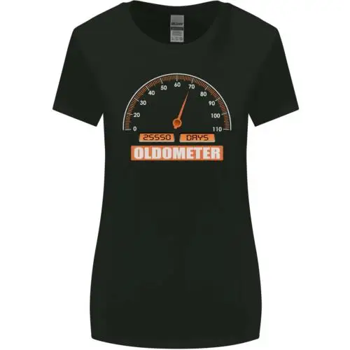 70th Birthday 70 Year Old Ageometer Funny Womens Wider Cut T-Shirt