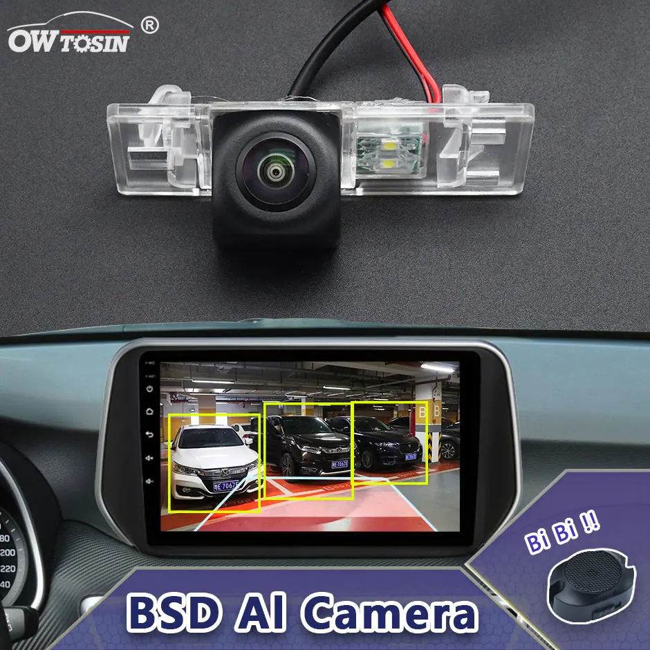 

1920x1080P AHD AI Car Vehicle view Camera For Peugeot 408 2010 2011 2012 2013 BSD Blind Spot Radar Alarm Monitor