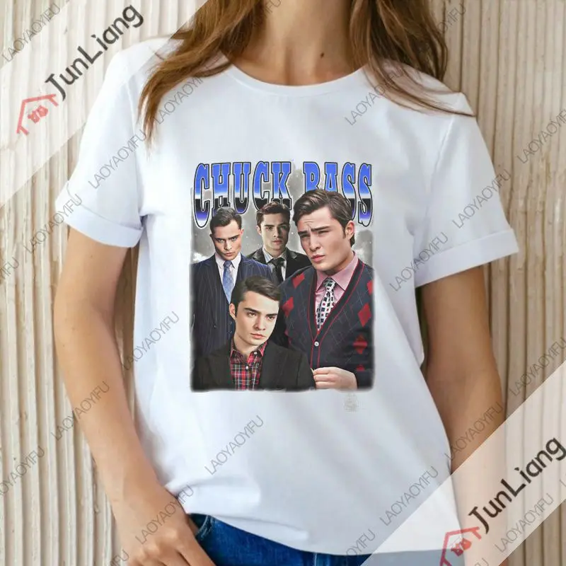 I'm Chuck Bass funny graphic T-shirt "Gossip Girl" T-shirt Ladies Men's loose casual shirt