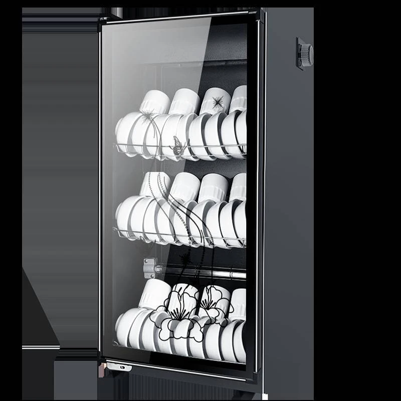 Desinfectie Kast Huishoudelijke Commerciële Verticale Dubbele Deur Kast Keuken Reiniging Hoge Temperatuur Serviesgoed Theekop Kom