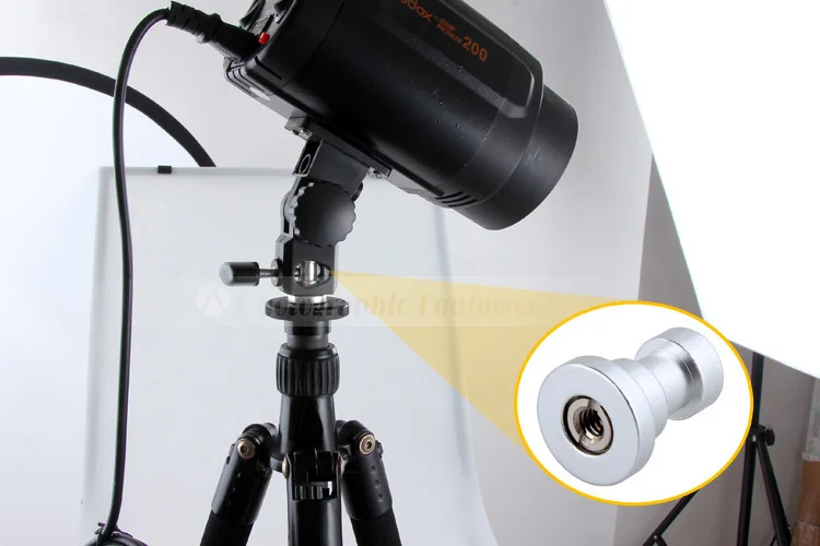 Parafuso adaptador de montagem de tripé 1/4 3/8 parafusos para suporte de luz de flash parafuso foto estúdio fotografia acessórios de luz