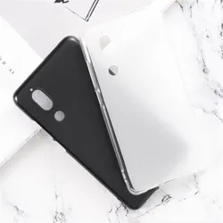 Sharp Aquos S2 용 부드러운 실리콘 블랙 케이스 Sharp Aquos C10 전화 뒷면 커버 용 TPU 범퍼 케이스
