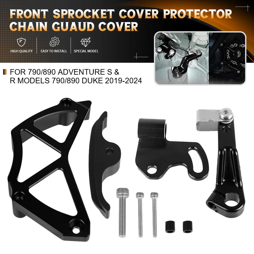 

For 790 890 ADVENTURE/R/S 790 Duke 890 Duke 2018-2021 Motorcycle Accessories Front Sprocket Cover Protector Chain Guaud Cover