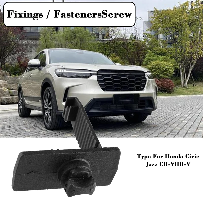 

1/4pcs Automobile Mat Fixing Clip Car Mat Fastener Clips For Honda Black Plastic Compact Portable Car Mat Fastener Car Accessory