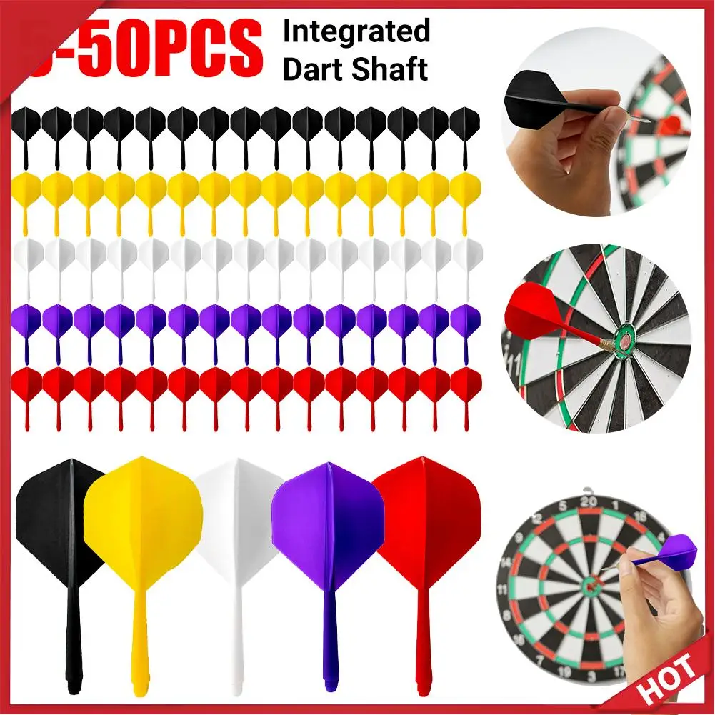 

5-50pcs Professional Dart Flights 2BA Screw Soft In-one Integrated Dart Flight and Shafts Anti-Fall Plastic Dart Accessories Kit
