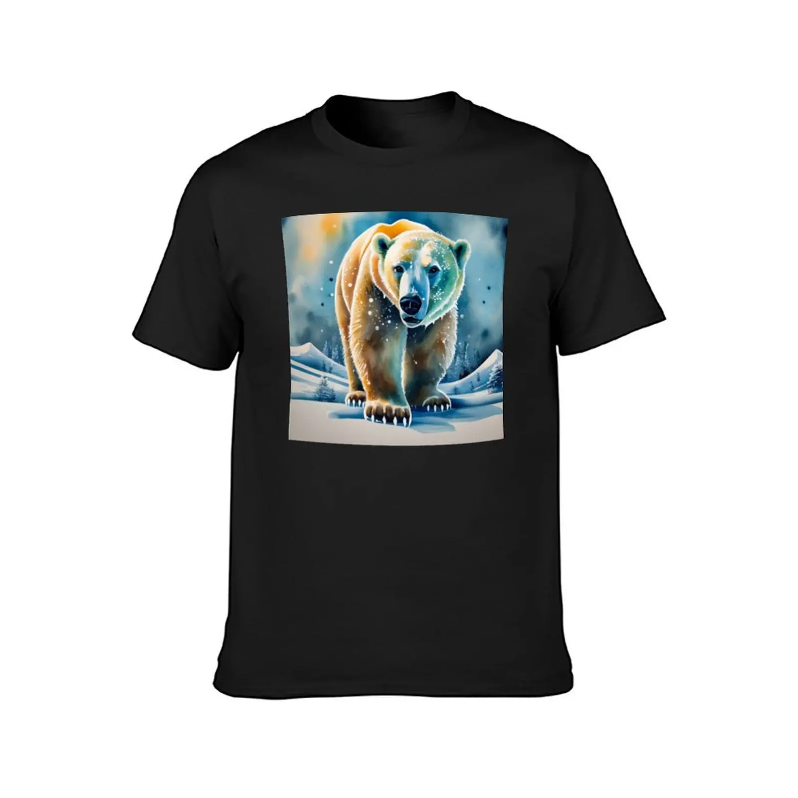 Polar Bear T-Shirt tops customs hippie clothes graphics men clothes