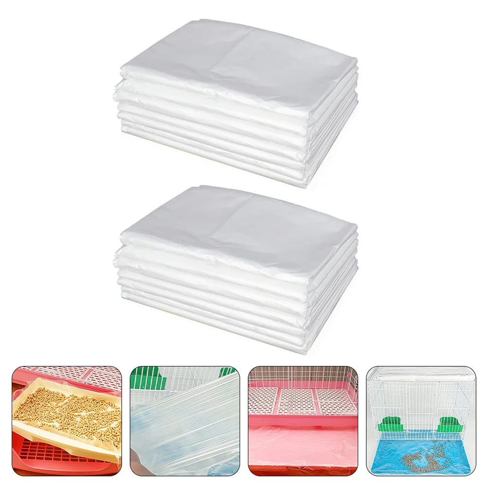 

100pcs Rabbit Liner Large Transparent Disposable Film For Bunny Hutch Puppy Small Pet Cage Cleaning Easy Replacement Cage