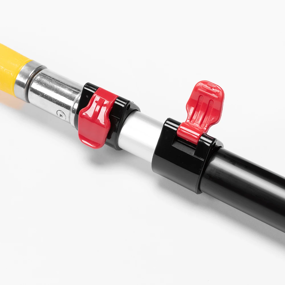 متعددة الأغراض 2 قسم تلسكوبي الألومنيوم مقبض قابل للتمديد أسطوانة الطلاء تمديد القطب