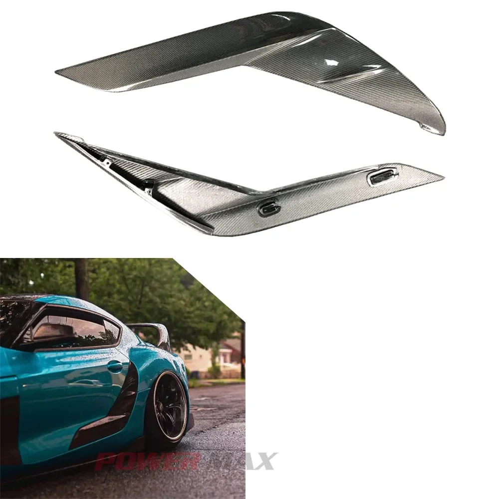 

For Supra GR A90 MKV 2020+ Carbon Fiber Trd Style Side Fender Vents Door Garnish