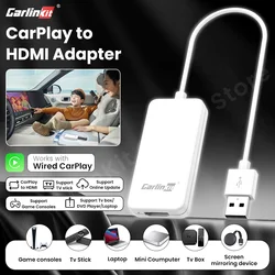 Carlinkit HD2CP адаптер Carplay к HDMI работает для проводного Carplay Xbox Switch TV Stick Адаптер для зеркала экрана ноутбука ТВ-приставка