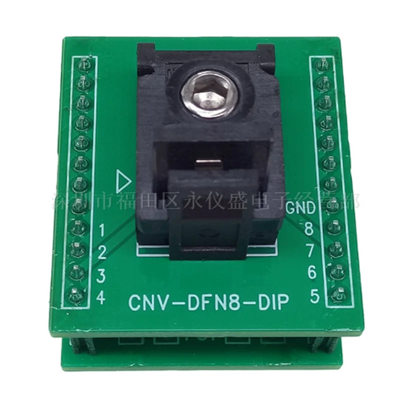 Programming Socket DFN8/DFN3.3X3.3-8L (0.65mm) IC Chip Programming Socket Aging Test Socket Adapter DIP8