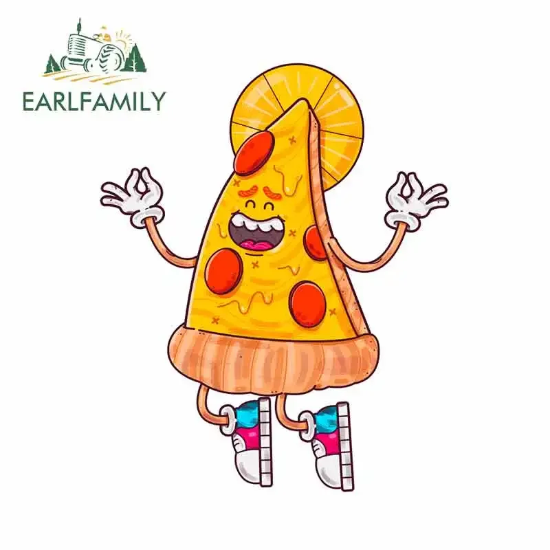 

EARLFAMILY 13 см x 10,6 см для стайлера пиццы комические автомобильные наклейки ремонт переводная наклейка водонепроницаемый корпус лобового стекла для автомобиля