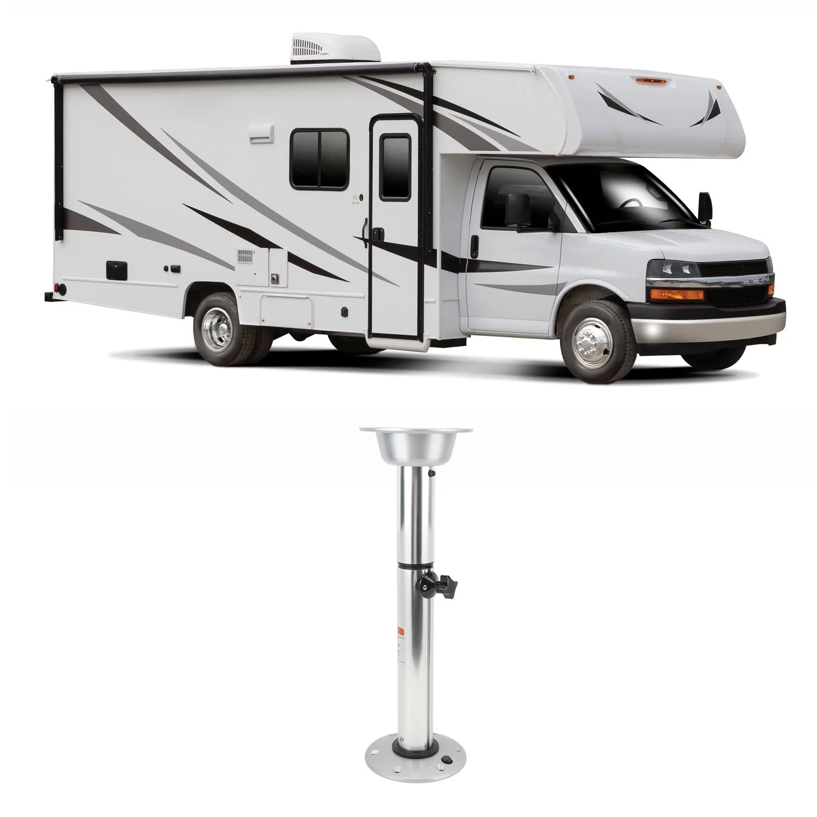 Wohnmobil-Tischsockel, Basisständer, 7, höhenverstellbar, Tischsockel, Beinbasis für Wohnwagen, Boot, Yacht, Wohnmobile, Zubehör