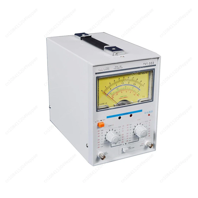 TVT-322 Dual Channel Milivoltmeter Double Needle Millivoltmeter New Design High Quality Pointer Voltage Measuring Instruments