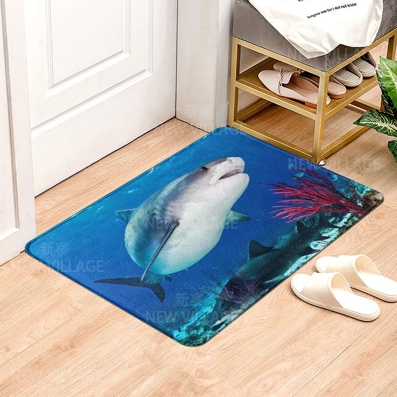 House entrance carpet Home doormat Animal oil painting style Room Foot mat bathroom non-slip mat Kitchen water absorption mat