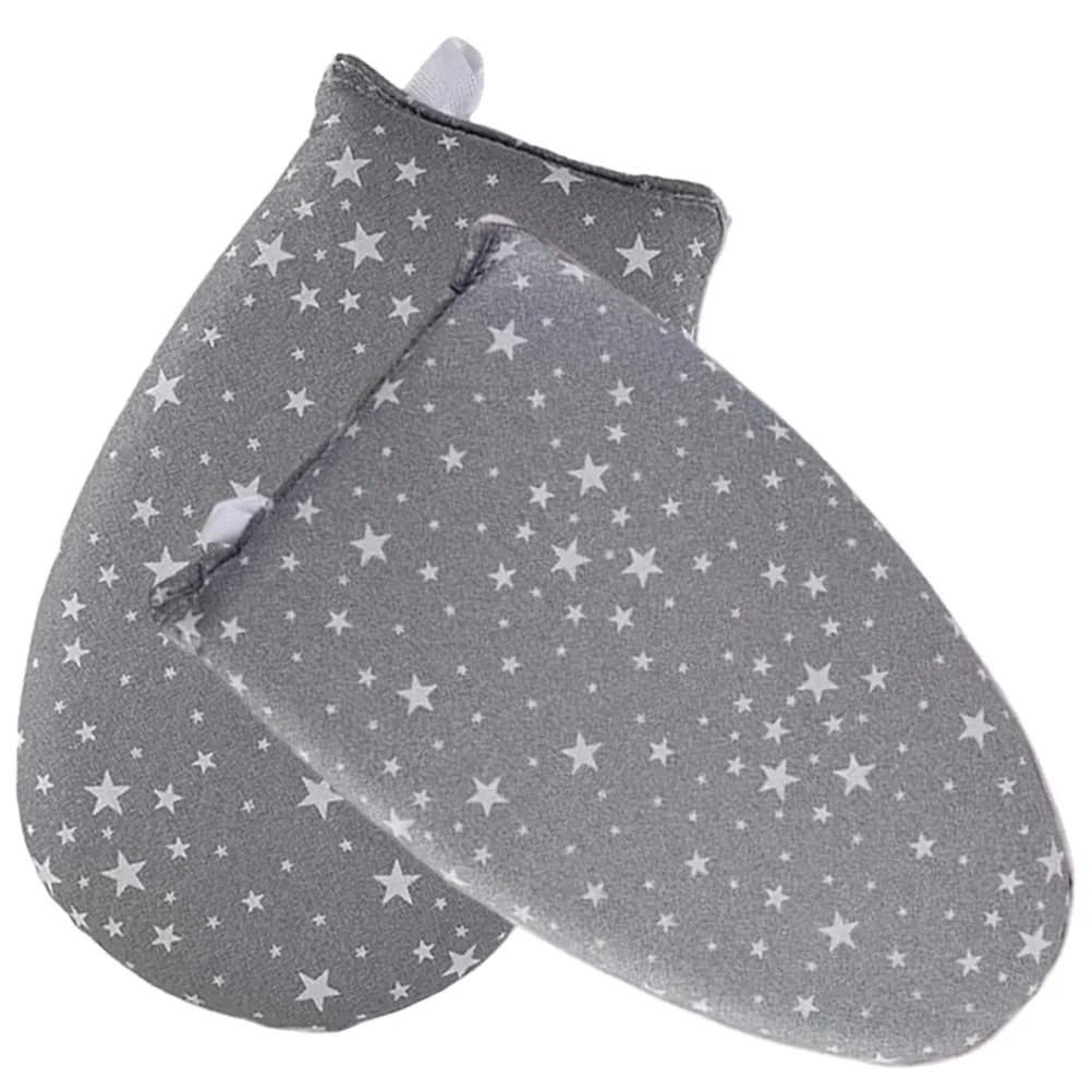 

2 Pcs Mini Ironing Board Handheld Hanging Pad Anti Scalding Gloves Portable Protection Mitten Ring Buckle Lightweight