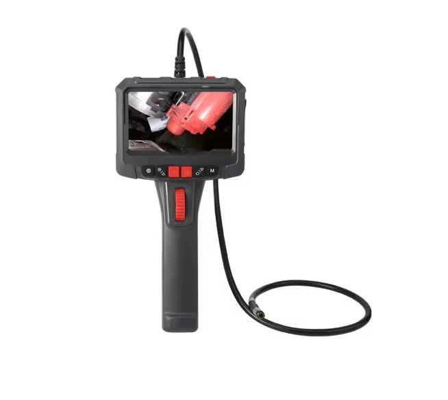 Industrial Borescope Inspection with 5 inch screen  180° turning  High Definition Visual