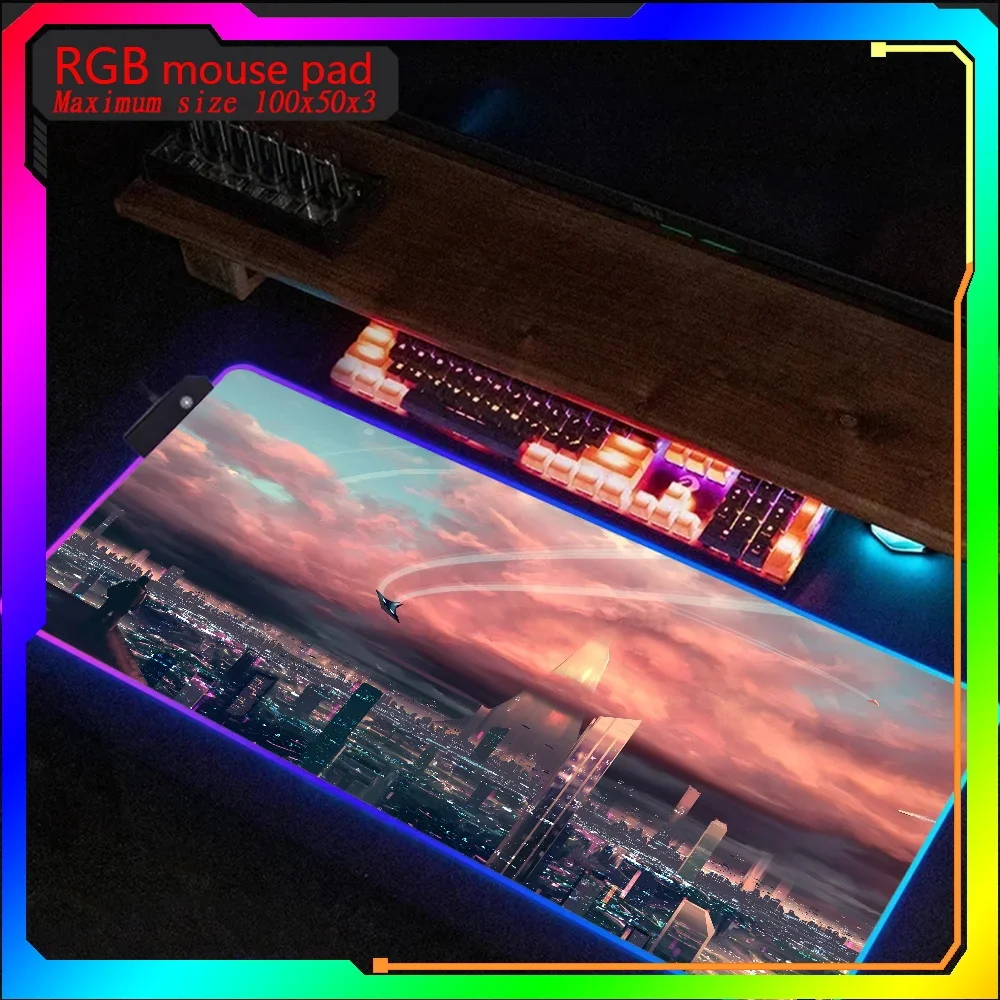 

High definition 4k HD print Rgb Mouse Pad Xxl Steelseries Laptop Gaming Backlit Keyboard Gamer Girl Table Pads Deskpad Mause pad