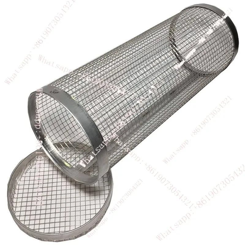 

Stainless steel smoker mesh barbecue barbecue cylinder