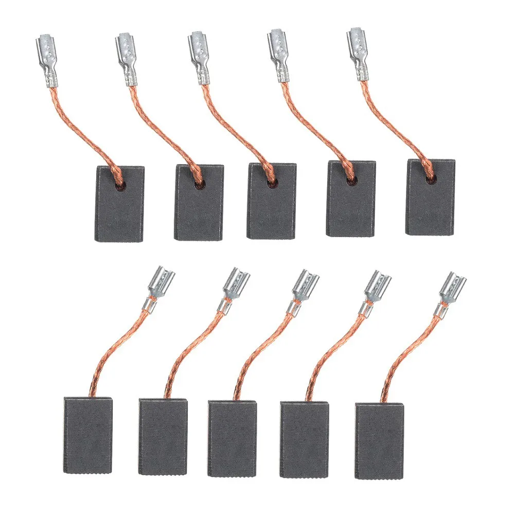 10 шт. угольные щетки 5 мм x 10 мм x 17 мм, совместимые с Bosch GWS14150 15150 10125 125CI GOP12CE, модель GWS14 150