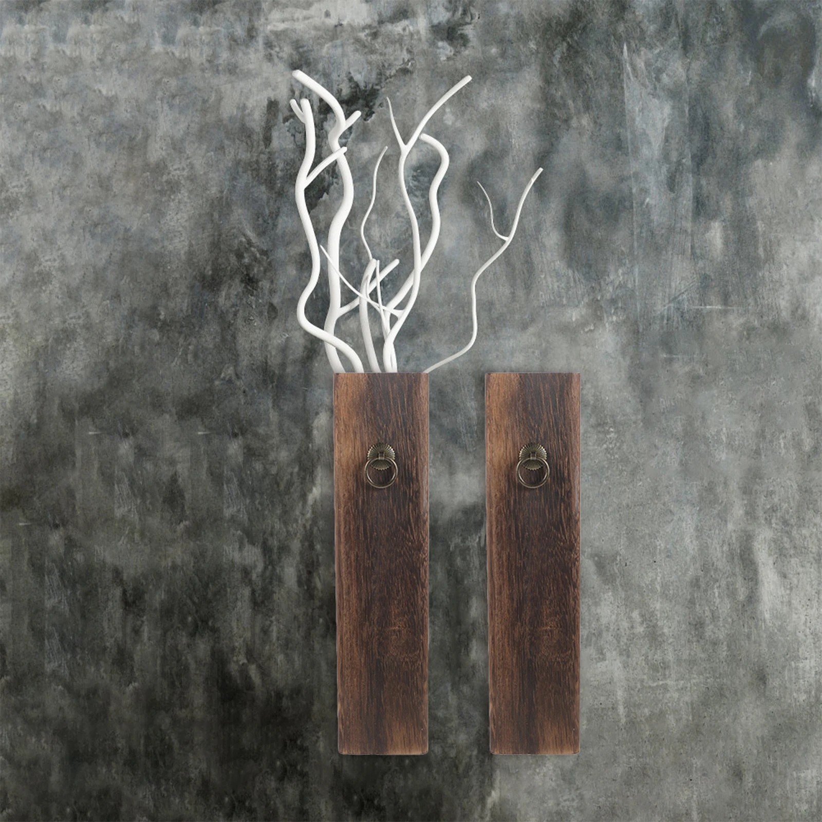 

Wooden Vase Wall Mount Planter Decor Premium Flower Plant Holder Pocket Wood Wall Hanging For Home Office Indoor Outdoor