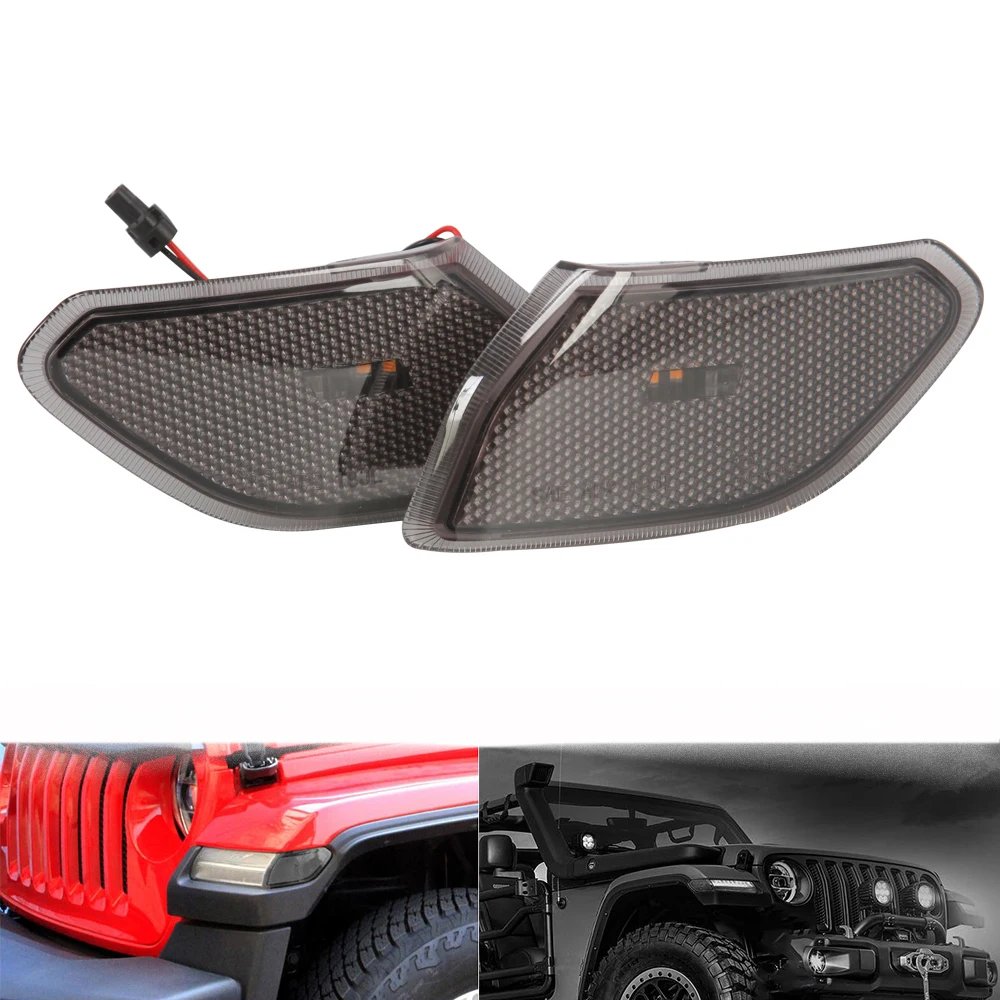 Front Fender Flare Led Light for Jeep Wrangler JL 2018-2023 LANTSUN JL1075