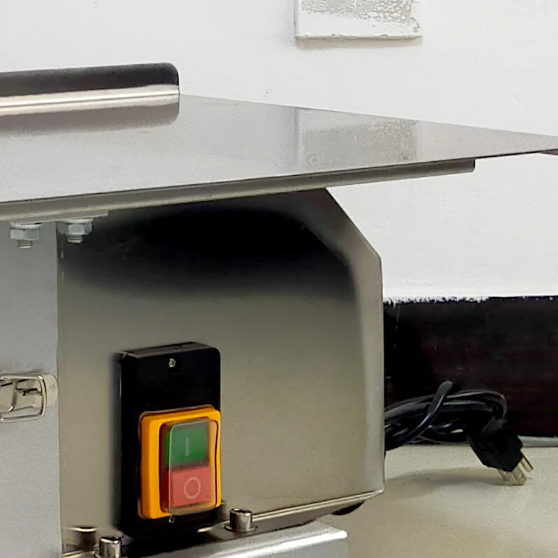 Máquina divisora de huesos eléctrica comercial, carne congelada de alta potencia, costillas de nudillos de cerdo, hueso de ternera, sierra de huesos de pescado congelada