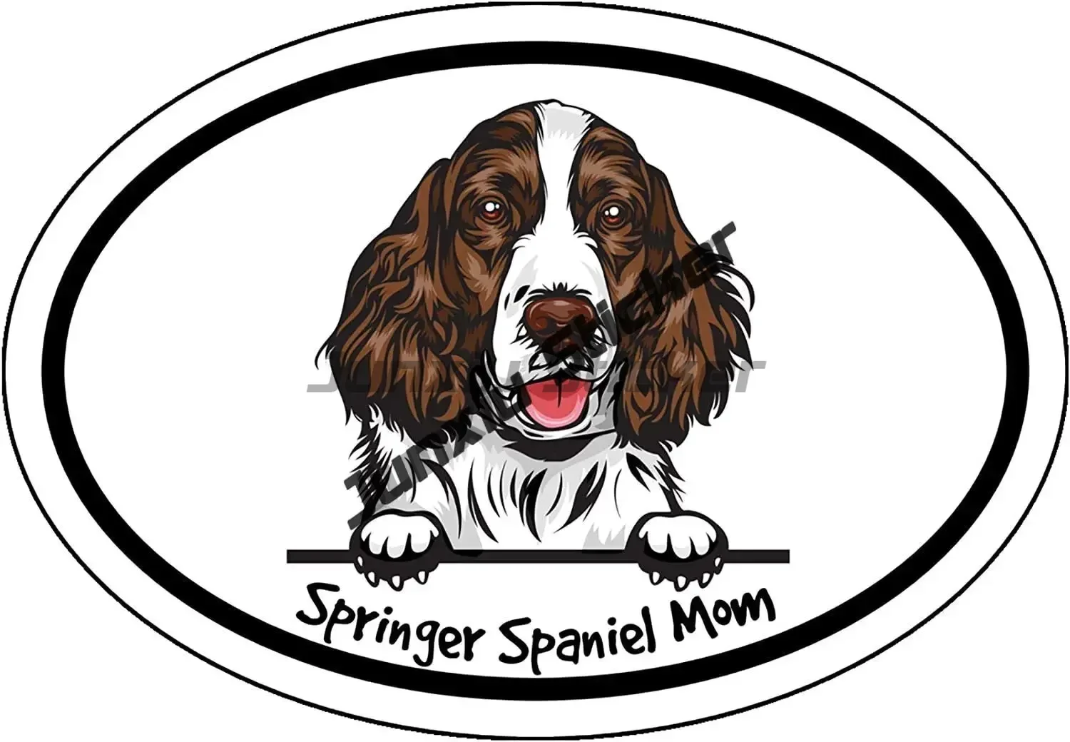 Smiling English Springer Spaniel Dog Sticker Anti Scratch Exterior Waterproof Decal Accessories Stickers Pickup Camper Bumper