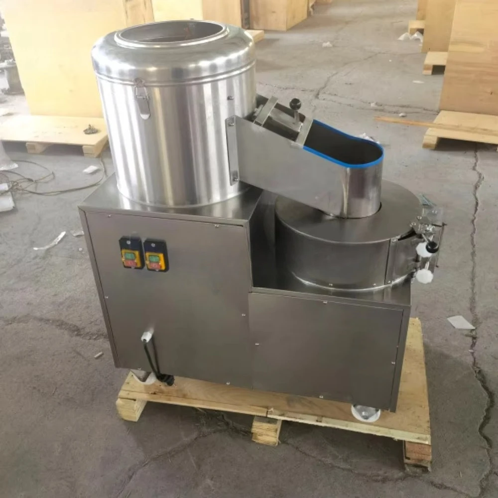 ماكينة تقشير البطاطس الصناعية الأوتوماتيكية بالكامل، مكونات أساسية، محرك المحرك لغسل الفاكهة، تقشير، صنع رقاقة التقطيع #3