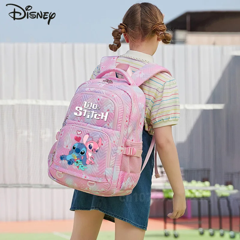 Disney Stitch 2025 New Student Backpack Fashion High Quality Girl Backpack Cartoon Versatile Large Capacity School Backpack