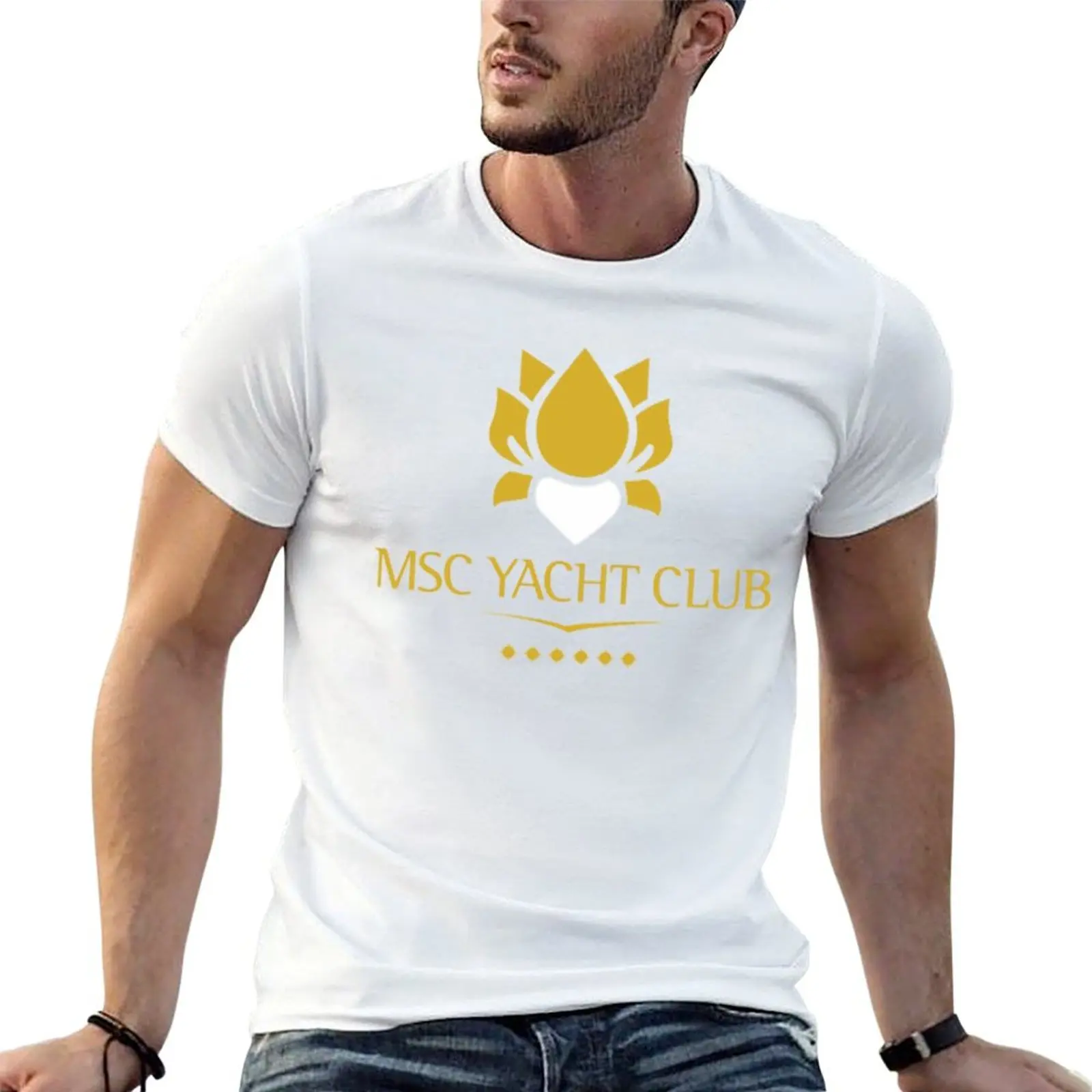 

MSC Yacht Club T-Shirt black cotton t-shirt plain for man package anime t shirts oversize T-Shirt