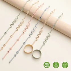 5 Silikon-Babys pielzeug gurte, geeignet für verschiedene Schnuller clips für Babys piel zeuge, um Verlust und Kontamination von Baby zubehör zu verhindern