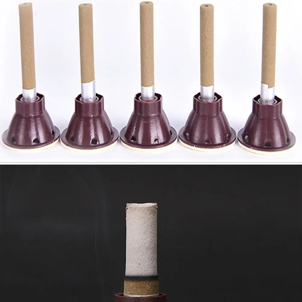 Mini Mugwort Smokeless Roll Massage Sticker Moxa Stick Moxibustion Tube Massage Tool Moxa Candle