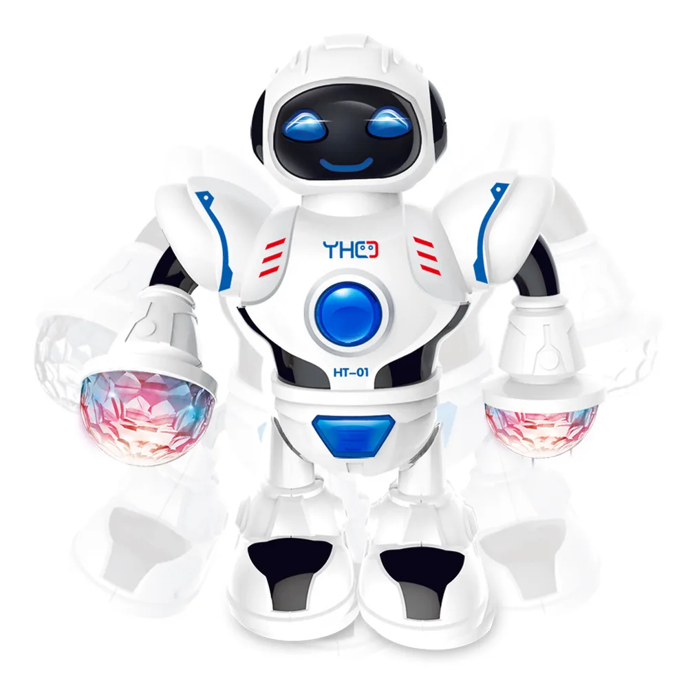 Fun Robot Dancing Children Electric Universal Light Music Model Toy