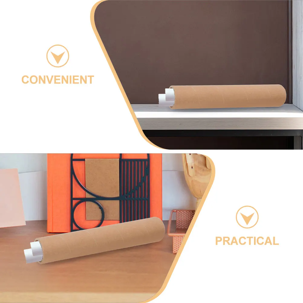 

2pcs File Transport Waterproof Carrier Holder Artwork Document Mailing Pipe Paper For Shipping Poster For Mailing Drafting